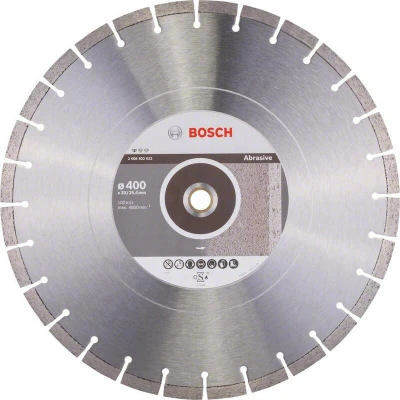 Image de BOSCH 2608602622 Disque de coupe diamanté Standard pour Abrasif 400 x 20/25,40 3,2 12 mm