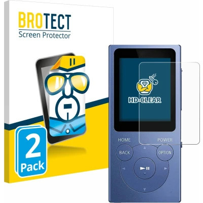 Afbeelding van BROTECT Screenprotector voor Sony Walkman NW E394 Folie Beschermfolie transparant (2 Stuks)