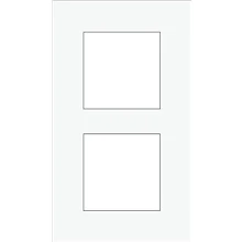 Afbeelding van Niko Tweevoudige verticale afdekplaat, kleur Pure liquid snow white