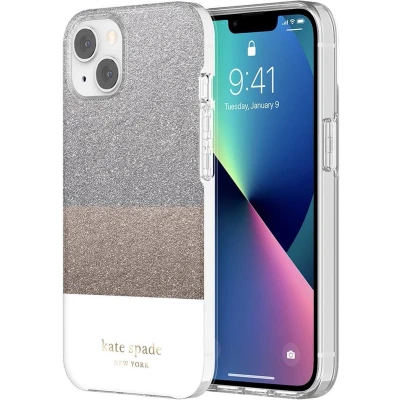 Afbeelding van Kate Spade Glitter Block Protective Hardshell iPhone 13 mini Back Cover