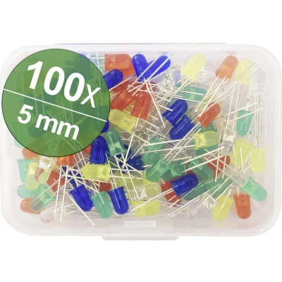Afbeelding van Quadrios LED assortiment Bont 5 mm 20 mA, 30 mA 2 V, 3 V