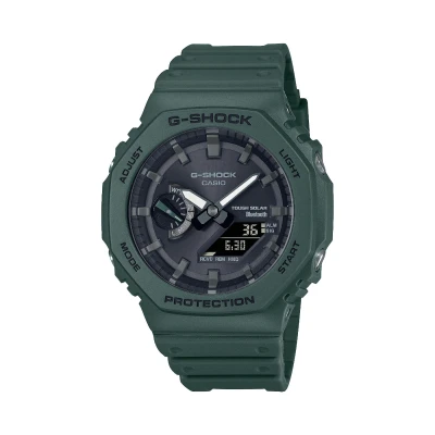 Afbeelding van Casio heren Classic horloge GA B2100 3AER in de kleur Groen