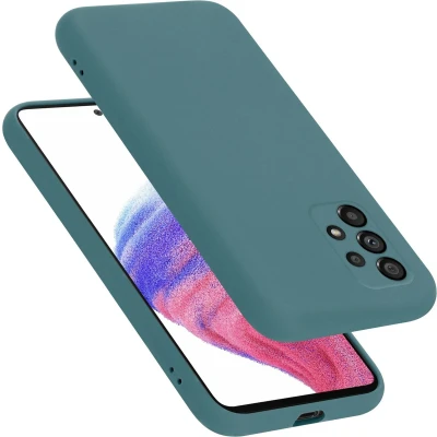 Afbeelding van Cadorabo Hoesje geschikt voor Samsung Galaxy A53 5G in LIQUID GROEN Beschermhoes gemaakt van flexibel TPU silicone Case Cover