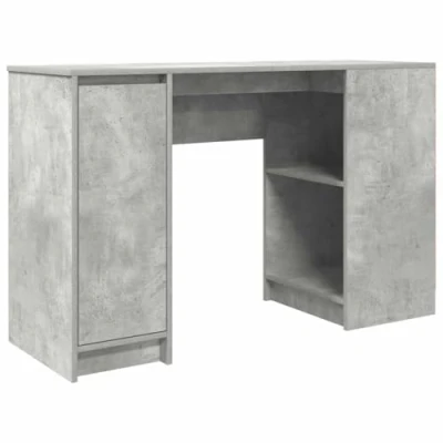 Image de vidaXL Bureau gris béton 120x42x76 cm bois d&#039;ingénierie861817