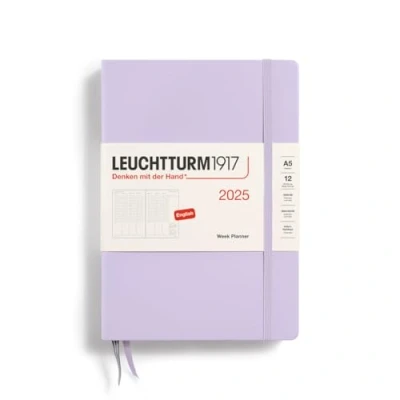 Afbeelding van LEUCHTTURM1917 370794 Weekplanner 2025, medium, DIN A5, lila, Engels