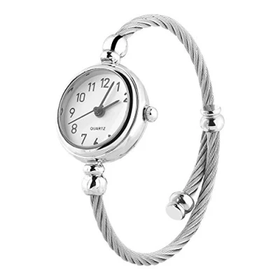 Afbeelding van YUYTE Analoog kwartshorloge voor dames met ronde armband van legering, #04, Klassiek