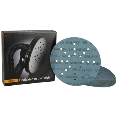 Afbeelding van Mirka Galaxy schuurpapier 225 mm klittenband korrel 80 / voor lange halsschuurmachines 25 stuks schuurschijven