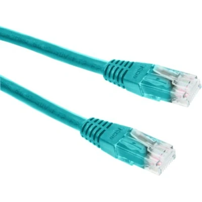 Image de goobay Cordon de raccordement RJ 45 (M) pour 25 cm SFTP, PiMF CAT 6 moulé, sans crochet bleu