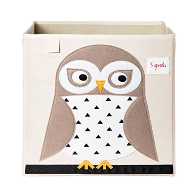 Image de Cube de rangement jouets Chouette