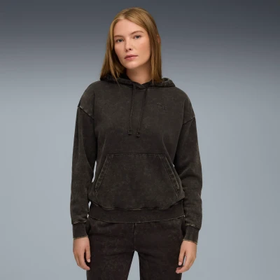 Image de Hoodie dÃ©contractÃ© dÃ©lavÃ© Essentials Elevated Femme