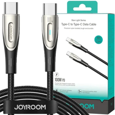 Afbeelding van Joyroom Pioneer Series SA31 CC5 USB C/USB C kabel 240W 1,2m zwart
