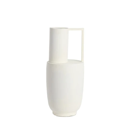 Afbeelding van Light &amp; Living Vaas CERTALO Ø20x53cm Wit