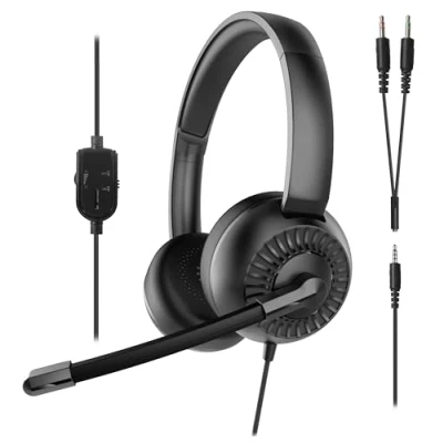 Afbeelding van SpeedLink METIS On Ear headset Kabel Stereo Zwart Headset, Volumeregeling, Microfoon uitschakelbaar (mute)