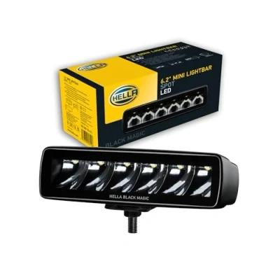 Image de HELLA 1Fb 358 176 211 Led Projecteur Longue Portée Black Magic Mini Lightbar 6.2&quot; 12/24V