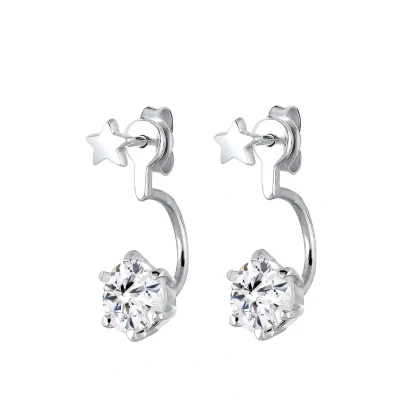 Afbeelding van Elli Oorbellen, Dames, Maat: One Size, Silber coloured