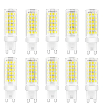 Afbeelding van Jiotouhu ledlampen G9, 9 W G9 (komt overeen met 85 halogeenlampen G9), ledlampen, koud wit, 6000 K, zonder flikkeren, 360 graden hoek, AC 110 240 V, 10 stuks