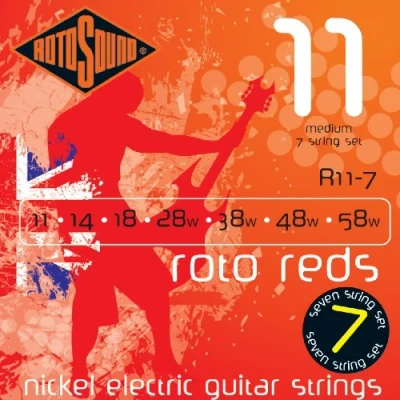 Afbeelding van Rotosound R11 7 Roto Pinks 011 snarige Snarenset elektrisch