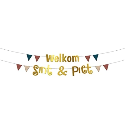 Afbeelding van Folat Letterslinger &#039;Welkom Sint &amp; Piet 1,5 meter