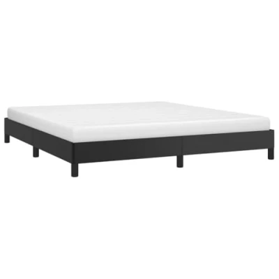 Afbeelding van Bedframe kunstleer zwart 160x200 cm