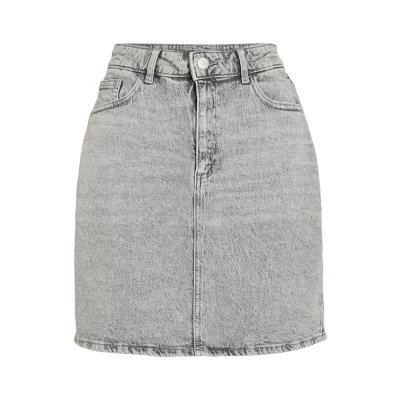 Afbeelding van Vila Rok Vikaja Jaf Denim Skirt Noos 14084735 Dames Maat W34