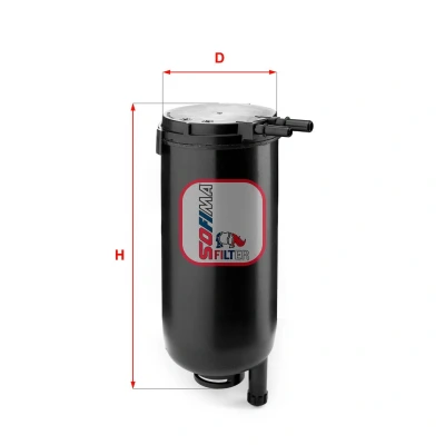 Afbeelding van SOFIMA S 1071 B Brandstoffilter Filter insert 9,5 7,9 IVECO: DAILY 4 Kasten/Kombi, 4, Kipper