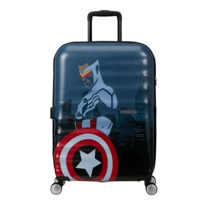 Image de Valise American Tourister Marvel Legends FL Spinner M, 67 cm, 64 L, multicolore (Captain America City)