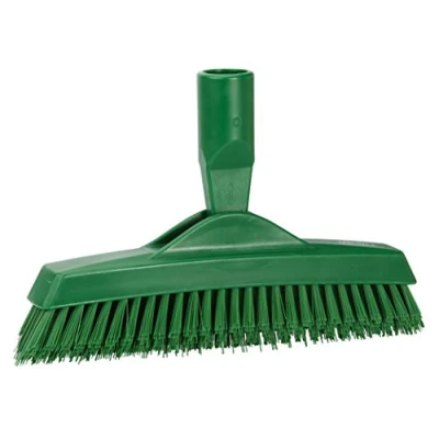 Afbeelding van Vikan Bezems En Vegers Extra Harde Voegenborstel Met Flexibele Nek In V vorm Polyester Vezels 225x35x90mm Vezellengte Ca. 40mm Groen