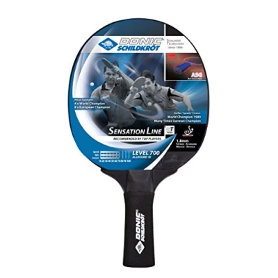 Afbeelding van Donic Schildkröt Sensation Line 700 tafeltennisracket, ASG handgreep, spons 1,8 mm, Avantgarde coating ITTF, 734403