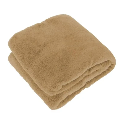 Afbeelding van Unique Living Justin Fleece Plaid 150x200 cm Honey
