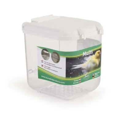 Afbeelding van Fauna Badhuis Multi Vogelverblijven 10.5x12x14 cm Transparant Wit