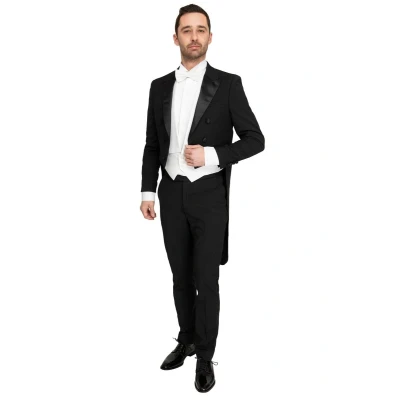 Afbeelding van Rokkostuum Wol Blend Prague maat 46 met Slim fit Pasvorm mix Suitable Herenkleding