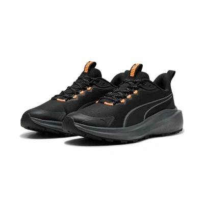 Image de Puma Skyrocket Lite Trail Chaussures de course unisexes, Noir Heat Fire, 45 EU