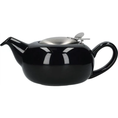 Afbeelding van London Pottery Theepot Pebble 500 Ml Keramiek Glanzend Zwart