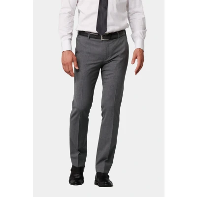 Afbeelding van Meyer Pantalon Roma Wolmix Grijs maat 46 Heren met Regular fit Pasvorm Suitable Herenkleding