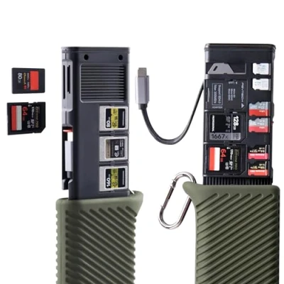 Afbeelding van PGYTECH CFexpress Geheugenkaartlezer Type A/SD/Micro SD 10Gbps USB 3.2 Gen2 A/SD/TF van aluminiumlegering, compatibel met camera&#039;s, mobiele telefoons, drones, camera&#039;s