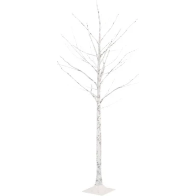 Afbeelding van Berkenboom LED 96 LED&#039;s warmwit 180 cm wit