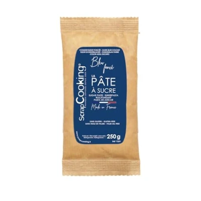 Image de ScrapCooking Sachet de Pâte à Sucre Bleu Foncée 250 g 7229