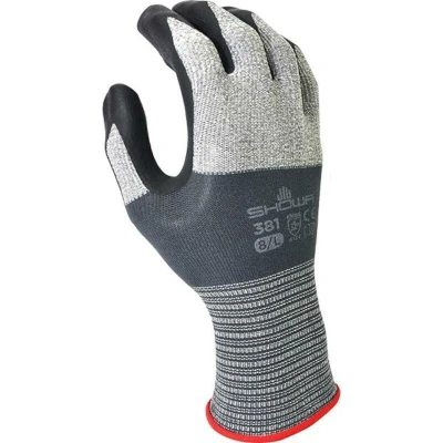 Afbeelding van Handschoen Showa 381 grip nitril M grijs