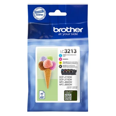 Image de Brother Lc 3213val Noir Cyan Magenta Jaune