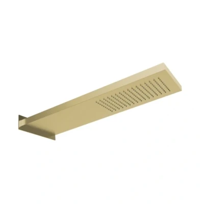 Afbeelding van SB Square 316 Regendouche met muuraansluiting hoofddouche PVD goud 1208955334