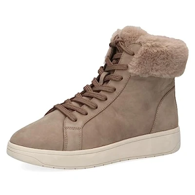 Afbeelding van Caprice Snowboots, Dames, Maat: 41, Mud nubuc Leer en textiel
