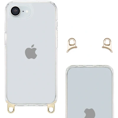 Afbeelding van Selencia Hoesje Geschikt voor iPhone 16e Cord Case zonder koord Transparant