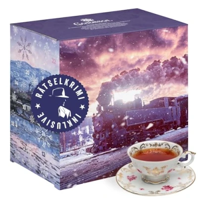 Afbeelding van Corasol Adventskalender met 24 losse thee en raadsels (214 g)