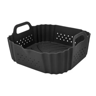 Afbeelding van Nerthus Bakje Silicone Met Gaatjes Voor Airfryer 20x20cm