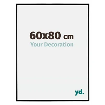 Afbeelding van Fotolijst 60x80 cm Kunststof Zwart Hoogglans Evry