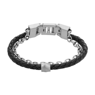 Afbeelding van Fossil Armband silvercoloured, Heren, Maat: One Size, Silver coloured