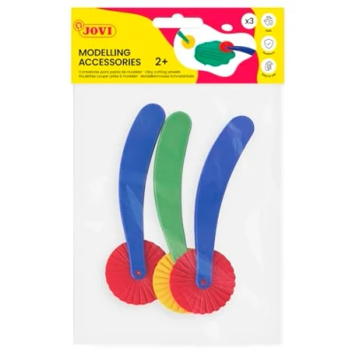 Afbeelding van Jovi Set van 3 uitsteekvormen en pastamarker, verschillende kleuren (330759)