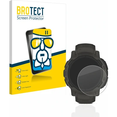 Afbeelding van BROTECT Screenprotector voor Garmin Instinct 2 / Solar Folie Beschermfolie Beschermglas transparant