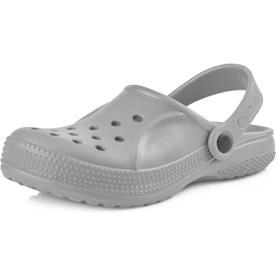 Afbeelding van Ladeheid Clogs Kinderen Tuinschoenen Lichte Kinderschoenen Meisjes Jongens Grijs 27 LA KL 055