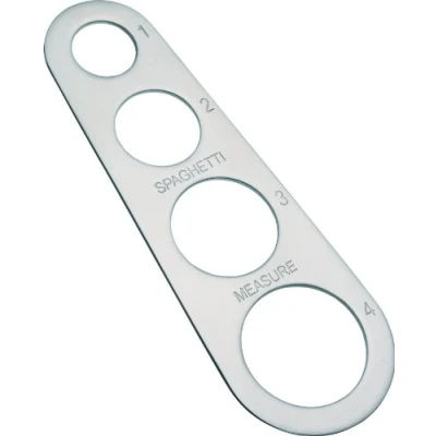 Afbeelding van MasterClass Meetgereedschap/spaghettidoseerder van roestvrij staal, zilverkleurig, 8 cm